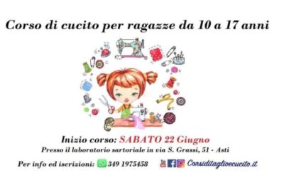 22 Giugno 2019 – Corso di cucito per ragazze