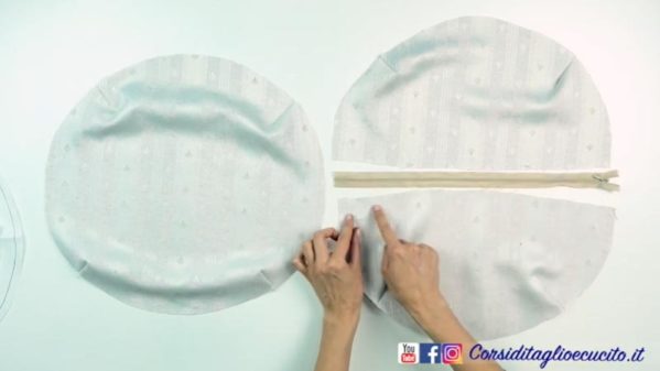Cartamodello per cuscino rotondo - immagine 3